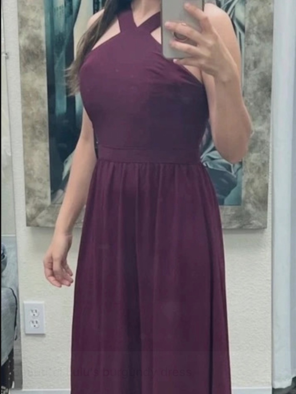 Burgundy Lulu’s dress size small